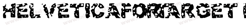 HelveticaforTarget BoldBold字体转换